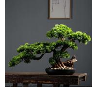Albero Bonsai Artificiale Albero Finto di Alta qualità Verde Ingresso Decorativo Albero di Simulazione Ornamenti Decorativi Zen Feng Shui Bonsai Alberi Artificiali Piante