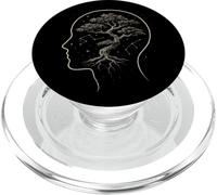 Albero Bonsai Cervello Mente Crescita Zen Natura Stelle Cosmic Calm PopSockets PopGrip per MagSafe