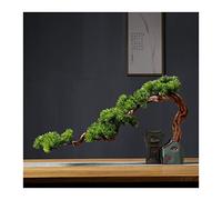Albero Bonsai Piante artificiali da interno Bonsai Pino, Pianta in vaso Ornamento Simulazione Espositore scrivania Albero finto Decorazione del soggiorno Decor Arredamento per la casa(A)