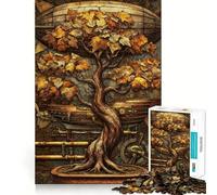Albero Bonsai Steampunk, puzzle da 1000 pezzi per adulti, regalo, gioco di logica fine, svago delicato, bordi puliti, regalo adorabile 38x26cm