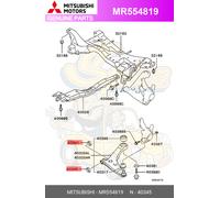Albero braccio Mitsubishi STOP, F/SUSP LWR MR554819 per EVO 7/8/9 -