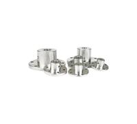 Albero con cuscinetto flangiato, 3mm 3,17mm 4mm 5mm 6mm 6,35mm 7mm 8mm 10mm 11mm 12mm 14mm Giunto flangiato rigido albero Connettore motore 1 pz(12mm)