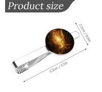 Albero con simboli geometrici sacri dorati divertenti fermacravatta clip fermacravatta clip fermacravatta clip cravatte regolari cravatta regali decorativi per gli uomini, 5.5x2.2cm, Metallo