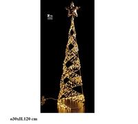 ALBERO CONO NATALIZIO LUMINOSO 400 LED IN METALLO A BATTERIA ART.15771