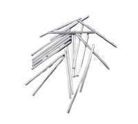 Albero corto in ferro/acciaio, diametro 2 mm, lunghezza 40 mm, confezione da 50 pezzi, for accessori fai da te modello ingranaggio