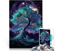 Albero Cosmico della Vita Puzzle 1000 pezzi per adolescenti Gioco intellettuale giocattolo Ogni pezzo è unico - Gioco divertente e stimolante per tutta la famiglia 38x26cm