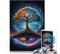 Albero Cosmico della Vita puzzle 1000 pezzi per adulti Giocattoli che creano dipendenza e sfidano l'intelligenza del cervello Migliorare l'amore tra le coppie 38x26cm