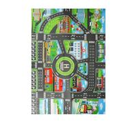 Albero da gioco per auto stradale, tappeto per bambini, 83 x 57 cm, tappetino educativo per camion giocattolo