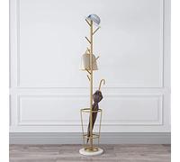 Albero da ingresso con ganci e base in marmo | Elegante albero da corridoio con ganci e robusta base in marmo per organizzare la casa o l'ufficio