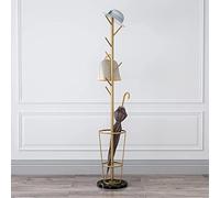 Albero da ingresso con ganci e base in marmo | Elegante albero da corridoio con ganci e robusta base in marmo per organizzare la casa o l'ufficio