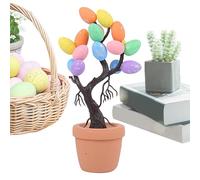 Albero da tavola con uova di Pasqua - Decorazione per albero da tavola con uova di Pasqua | Artigianato per la decorazione della tavola dei centrotavola | Decorazione della tavola | Decorazioni pasqua