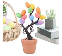 Albero da tavola con uova di Pasqua - Decorazione per albero da tavola con uova di Pasqua | Artigianato per la decorazione della tavola dei centrotavola | Decorazione della tavola | Decorazioni pasqua