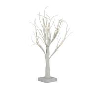 ALBERO DECORATIVO LUMINOSO 45 CM PER INTERNI 24 LED ECOLOGICO A BATTERIA BIANCO