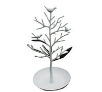 Albero dei gioielli Orecchini luminosi a forma di albero dei soldi e porta collane Espositore for gioielli in metallo Stile artistico(Color 4)