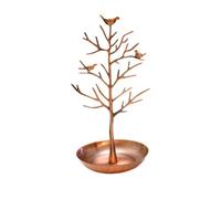 Albero dei gioielli Orecchini luminosi a forma di albero dei soldi e porta collane Espositore for gioielli in metallo Stile artistico(Color 3)