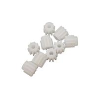 albero del cambio Mini ingranaggio cilindrico in plastica 11T da 10 pezzi con passo 3,8 mm di diametro 11 denti 0,95 mm alesaggio 1 mm albero aderente ingranaggio motore coreless pignone motore