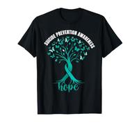 Albero del Nastro della Farfalla della Speranza della consapevolezza della prevenzione del suicidio Maglietta