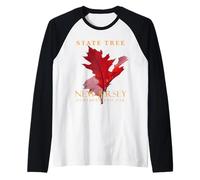 Albero del New Jersey Territory La quercia rossa settentrionale Maglia con Maniche Raglan