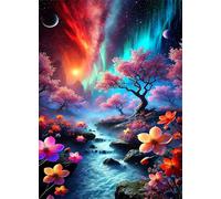 Albero del paesaggio del paese delle meraviglie - Puzzle 700 Pezzi - puzzle Fai da te, Intrattenimento Creativo, Puzzles Classico Arte,Regalo per Adulti dai 14 anni 52 x 38 cm