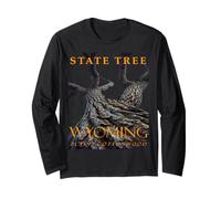Albero del Territorio del Wyoming The Plains Cottonwood Maglia a Manica