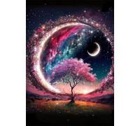 Albero della Luna Fantasy Puzzle 300 Pezzi 40x28 cm Puzzle Fai da te,Intrattenimento Creativo - Puzzle Per Adulti E Tutta La Famiglie