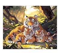 Albero della Tigre Animale Puzzles 300 Pezzi per Adulti, Challenge Gioco Educativo per adulti, puzzles per Gioco Familiare, Giochi Rilassamento e Intelligence, puzzle 300 pezzi 38 x 26 cm