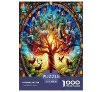 Albero della vita 1000 Pezzi - Puzzle Intrattenimento Creativo Didattico Fantasy Tree Art incantato Regalo Utile Per Adulti E Bambini 38x26cm/1000pcs