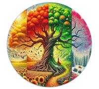 Albero della vita 1000 Tessere Albero della vita Puzzle Classico Divertimento Festa Aziendale Regalo Per Adulti E Bambini Da 14 Anni E Più 1000pcs (67.5x67.5cm)