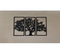 albero della vita 90x150cm Multistrato - Decora da Parete tre pezzi Trittico