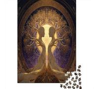 Albero della vita -A forma di figura umana Puzzle Per Adulti || 38x26cm/1000pcs Puzzle Giochi EduGattoivi,decorazioni Per La Casa