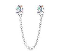 Albero della Vita Catena di Sicurezza Fascino, Fascino per Braccialetto, Compatibile con Braccialetto Pandora Neckalce