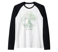 Albero della vita come sopra così sotto norreno Viking Celtic Yggdrasil Maglia con Maniche Raglan