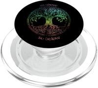 Albero della vita come sopra così sotto norreno Viking Celtic Yggdrasil PopSockets PopGrip per MagSafe