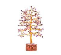 Albero Della Vita - Cristalli Curativi - Pietre E Cristalli - Pietre Chakra - Cristalli Meditazione - Feng Shui - Cristalli - Portafortuna - Regali Di Buona Fortuna (Ametista Pietra Naturale)