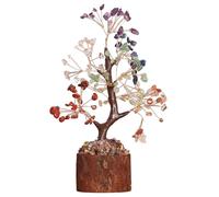 Albero della vita, cristalli di albero di cristallo, decorazione per bonsai, albero di denaro, pietre curative, pietra chakra, decorazione esoterica feng shui, regalo spirituale per donne.