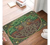 Albero Della Vita Dei Celti Tappetini Porta Dingresso Antisporco Tappetino Da Bagno Resistente Tappeto Ingresso Casa Per Terrazzo Balcone Interno 40X60 Cm