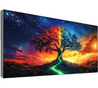 Albero Della Vita Diamond Painting Bambini, Diamond Painting Grandi Dimensioni 40x90cm, 5D DIY Pittura Diamante Paesaggio Crea Art, Quadri con Perline Diamantini Crystal Art Decorazioni Casa C2-272