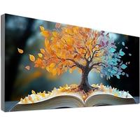 Albero Della Vita Diamond Painting Bambini, Diamond Painting Grandi Dimensioni 50x100cm, 5D DIY Pittura Diamante Libro Crea Art Craftoria, Quadri con Perline Diamantini Crystal Art Decor Casa C2-494