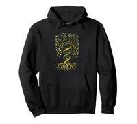 Albero della Vita DNA Yggdrasil Ancestry Roots Codice genetico Felpa con Cappuccio