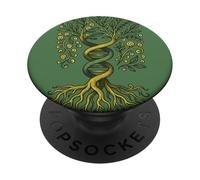 Albero della Vita DNA Yggdrasil Ancestry Roots Codice genetico PopSockets PopGrip Adesivo