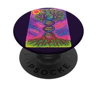 Albero della Vita DNA Yggdrasil Ancestry Roots Codice genetico PopSockets PopGrip Adesivo
