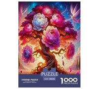 Albero della vita Jigsaw Puzzle Impossibili 1000Pcs Bellissime piante Decorazione Per La Casa. Giochi Rilassamento E Intelligence Per Adulti E Ragazzi Da 14 Anni 38x26cm/1000pcs