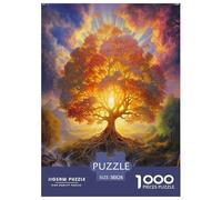 Albero della vita Jigsaw Puzzle Impossible 1000 Pezzi albero Foresta Bellissimo Decorazione Per La Casa. Giochi Rilassamento E Intelligence Per Adulti E Ragazzi Da 14 Anni 38x26cm/1000pcs