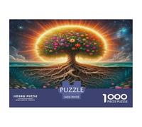 Albero della Vita Puzzle 1000 Pezzi Adatto Per Adulti Difficili Albero della Vita Decorazione Della Casa Sfide EduGattoive in Carta Originale Regalo Per Adolescenti 70x50cm/1000pcs