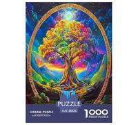 Albero della vita Puzzle Impossibili 1000 Pezzi Bellissime piante Decorazione Per La Casa. Giochi Rilassamento E Intelligence Per Adulti E Ragazzi Da 14 Anni 38x26cm/1000pcs