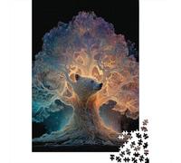 Albero della vita,Puzzle Per Adulti 38x26cm/1000pcs,Giochi Di Sfida Orso