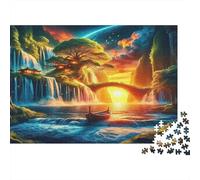 Albero della vita Puzzles 1000 Pezzi In cartone Riciclato, Un Tangram Per Mindfulness, Ideale Per Decorazione Casa Design, Idea Regalo Originale 38x26cm/1000pcs