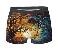 Albero della Vita Stella Galassia Arte Astratta Colorata Uomo Boxer Shorts Flessibile Boxer Slip Comfort Slip Mutande L