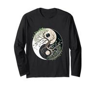 Albero della Vita Yin Yang Yoga Natura Equilibrio Arte Maglia a Manica