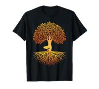 Albero Della Vita Yoga Posa Namaste Zen Chakra Meditazione Yoga Maglietta